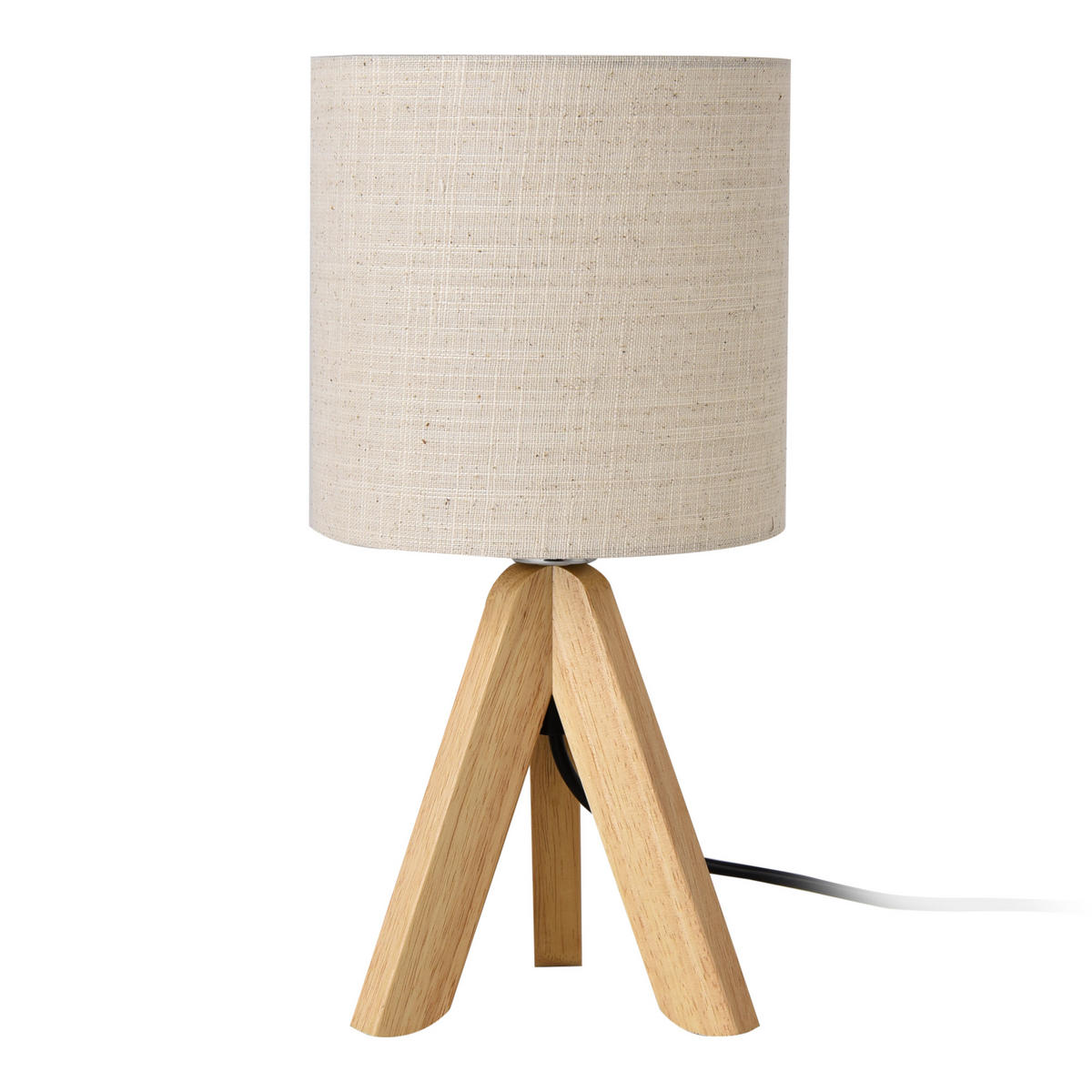 TISCHLEUCHTE Koblenz - Beige, Holz (18/18/38cm) - lux.pro