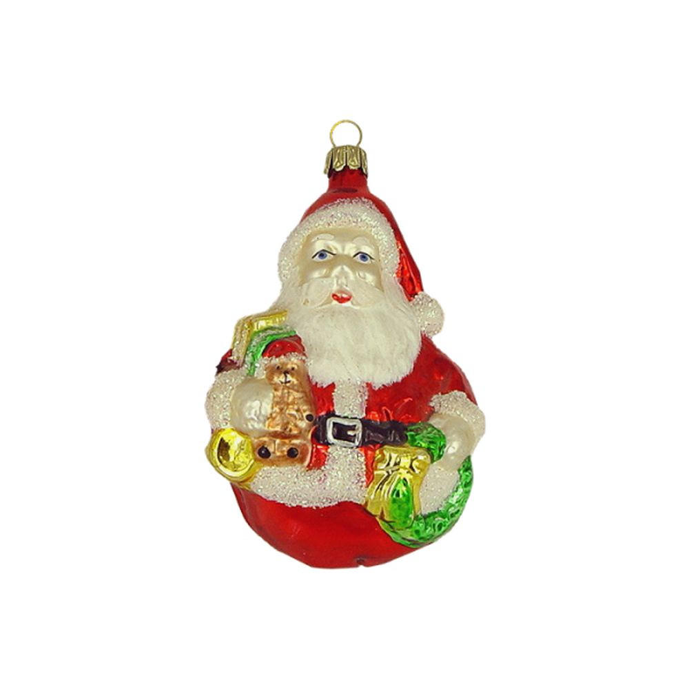 CHRISTBAUMSCHMUCK Weihnachtsmann bunt 11 cm - Multicolor, Metall (0.1/11/0.1cm)