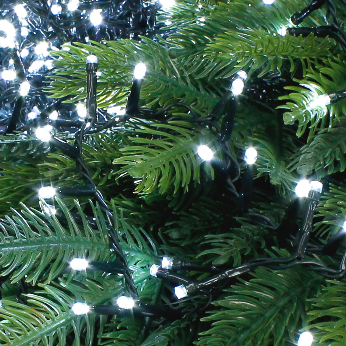 WEIHNACHT CLUSTER 400LED - Grün, Kunststoff (800cm) - ECD-Germany