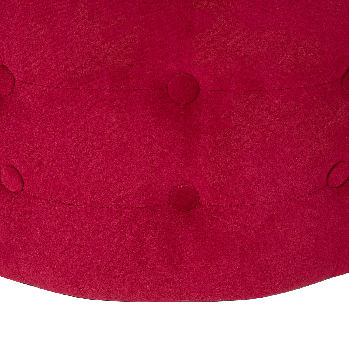 POUF Tampa 55/55/30 cm - Rot, Textil (55/30/55cm) - Beliani