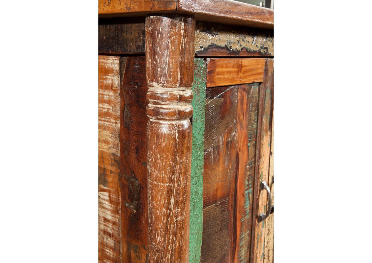 KOMMODE Altholz 80x42x88 mehrfarbig lackiert FABLE #02 - Multicolor, Holz (80/88/42cm) - Massivmoebel24