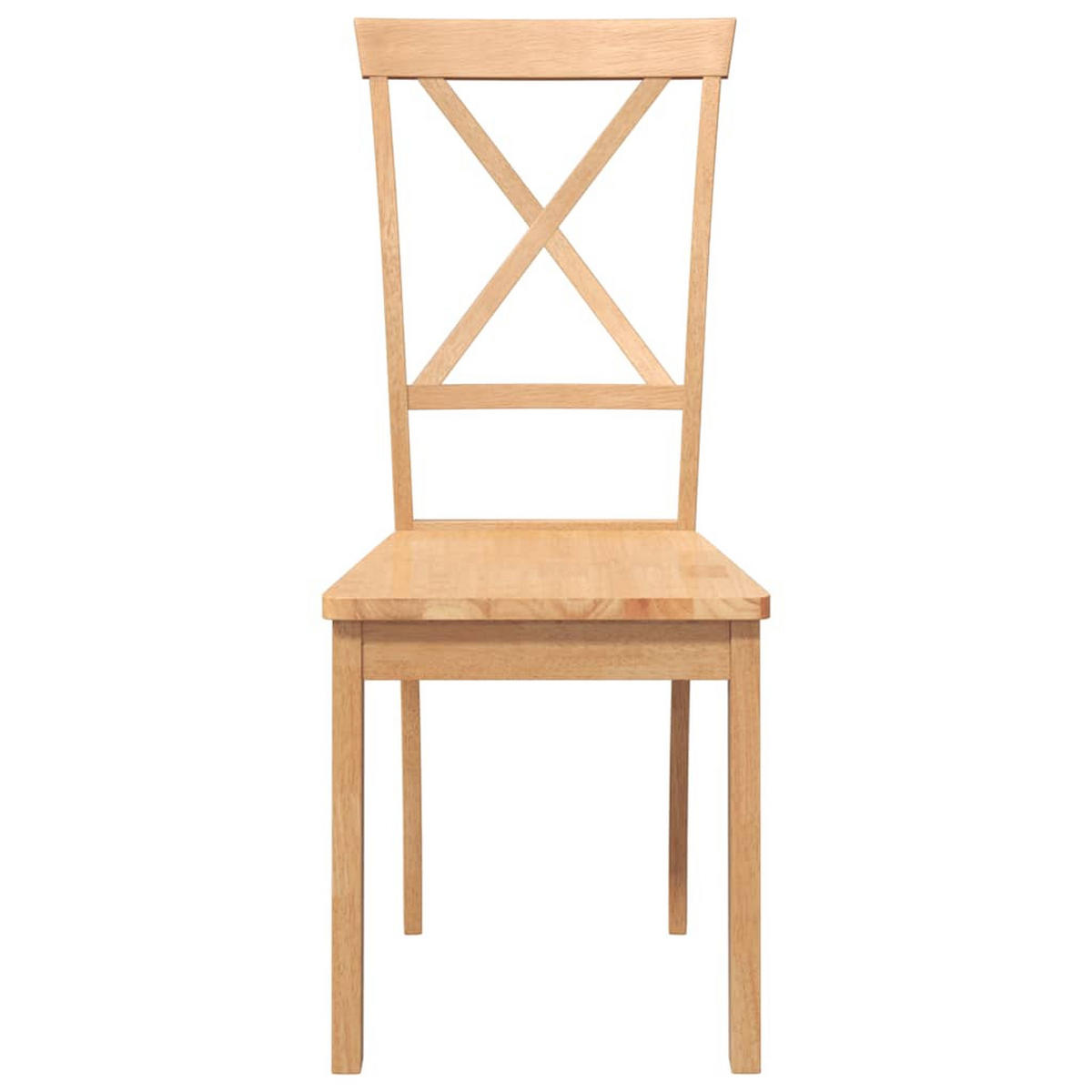 ESSZIMMERSTÜHLE 2 Stk. Massivholz Gummibaum 42.5*53.5*94cm - Braun, Holz (42.5/94/53.5cm) - ZMH