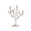 KERZENHALTER Jardia Weiß Ø35/47 cm - Weiß, Metall (14/47/35cm) - Light & Living