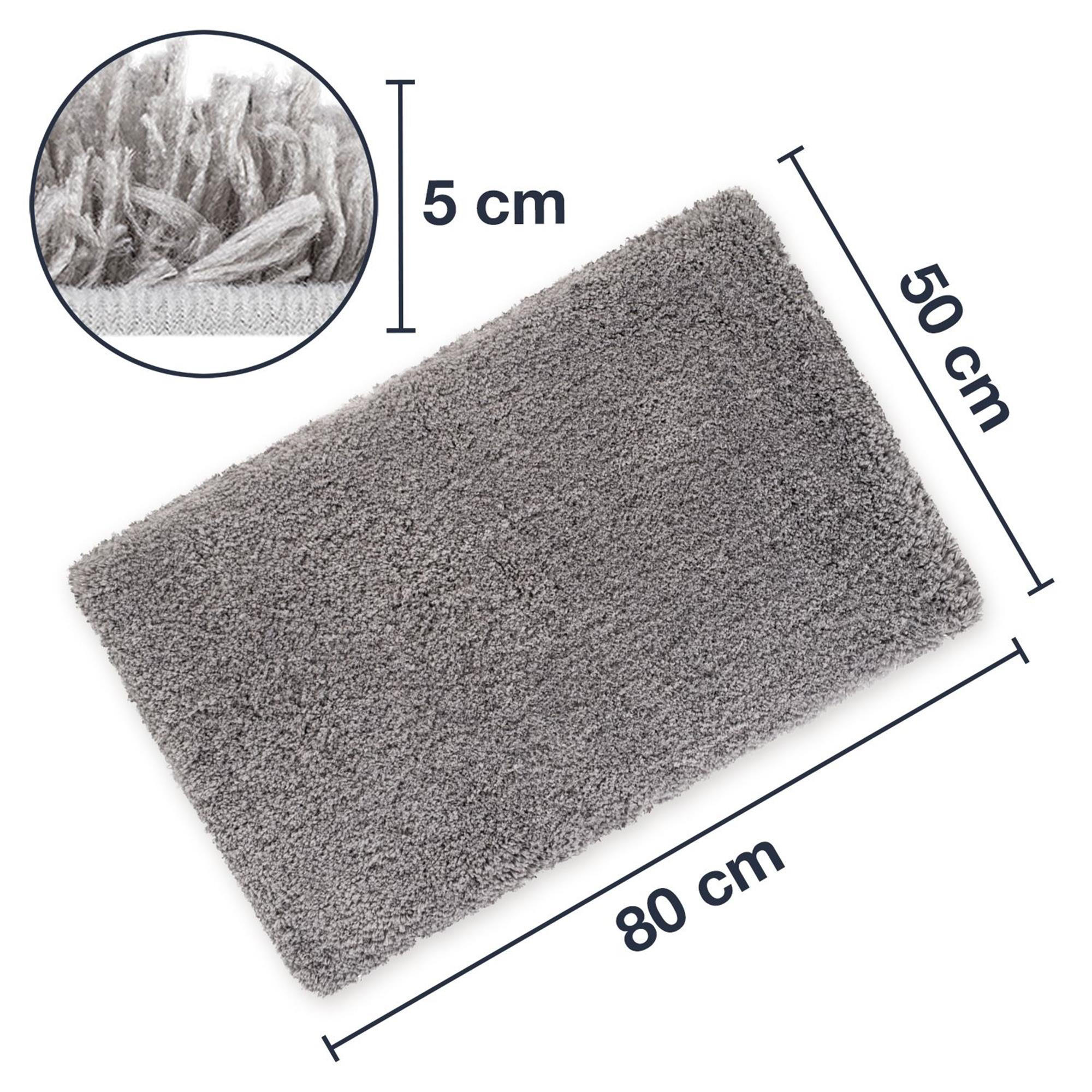 BADTEPPICH VIENNA - Grau, Textil (50/80cm) - WohnDirect