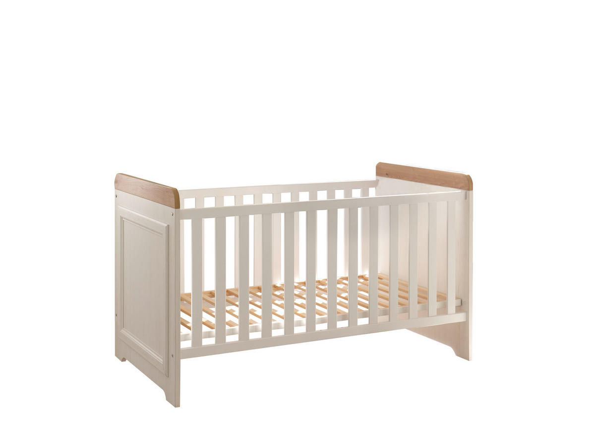 BABYZIMMER Jasmin in Anderson Pine mit Absetzungen in Artisan Eiche 7 teiliges Kinderzimmer Komplett Set - Beige/Braun, Holzwerkstoff (80/200/120cm)