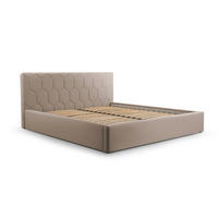 POLSTERBETT Bett 02 - 140x200 - Rabbit - Cappuccino, Holz/Textil (140/200cm) - Möblo