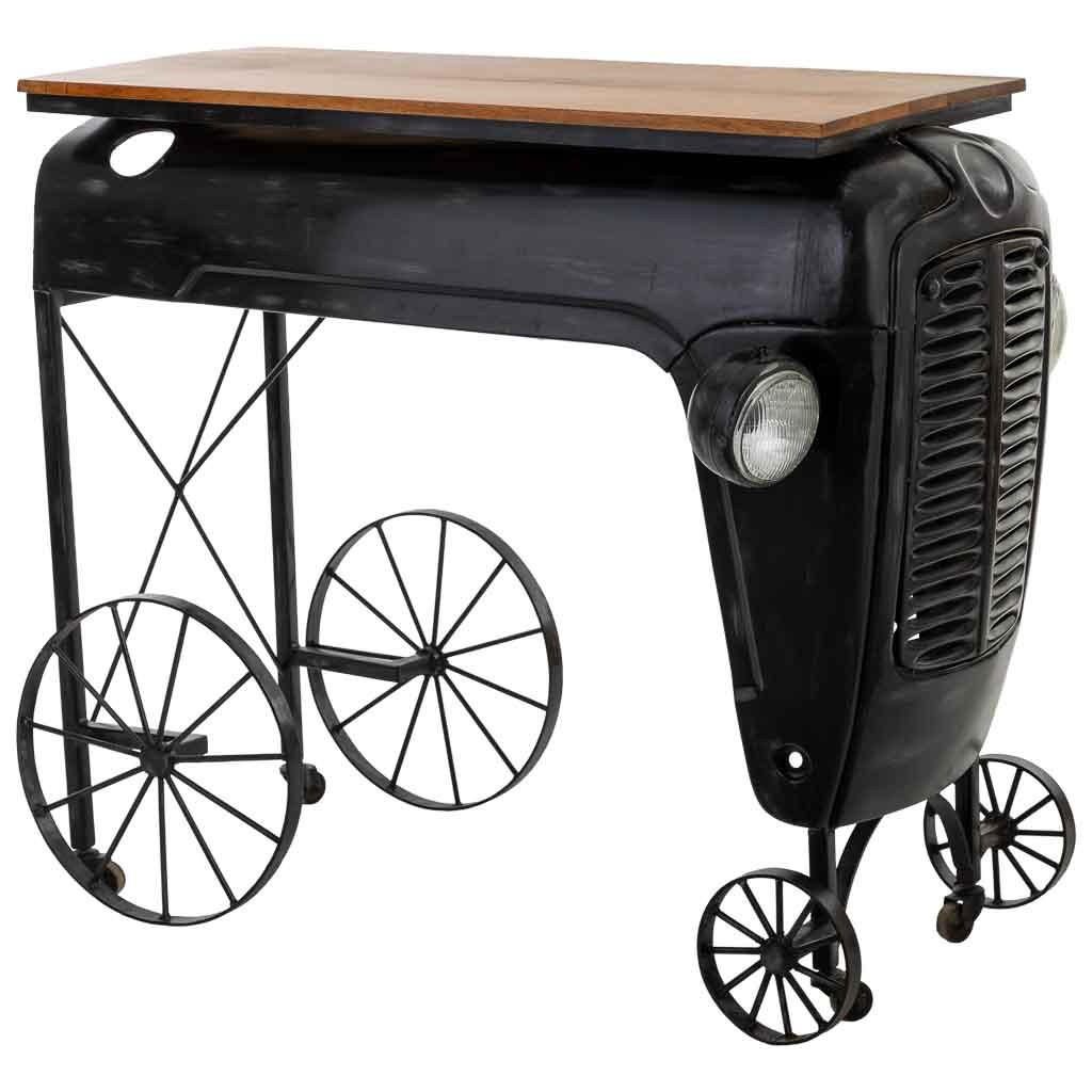 KONSOLENTISCH, 117x71x107cm - Schwarz, Metall (71.12/116.84/106.68cm) - Wanderlust