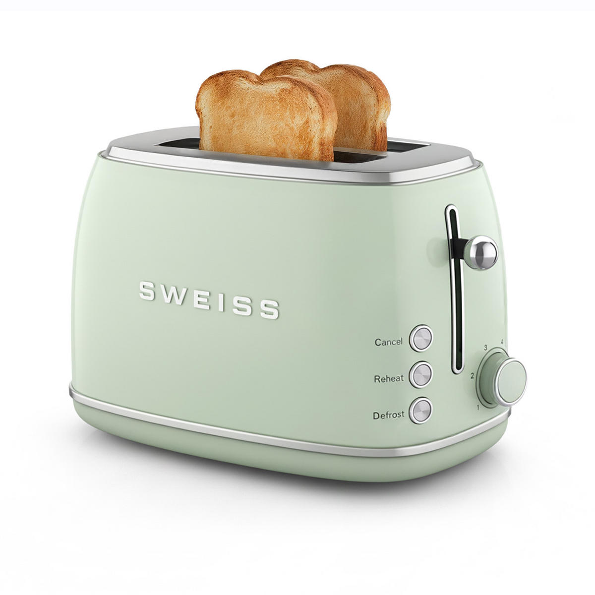 TOASTER GRS7 Grün, Vintage - Grün, Metall (54.8/12.9/22cm) - SWEISS