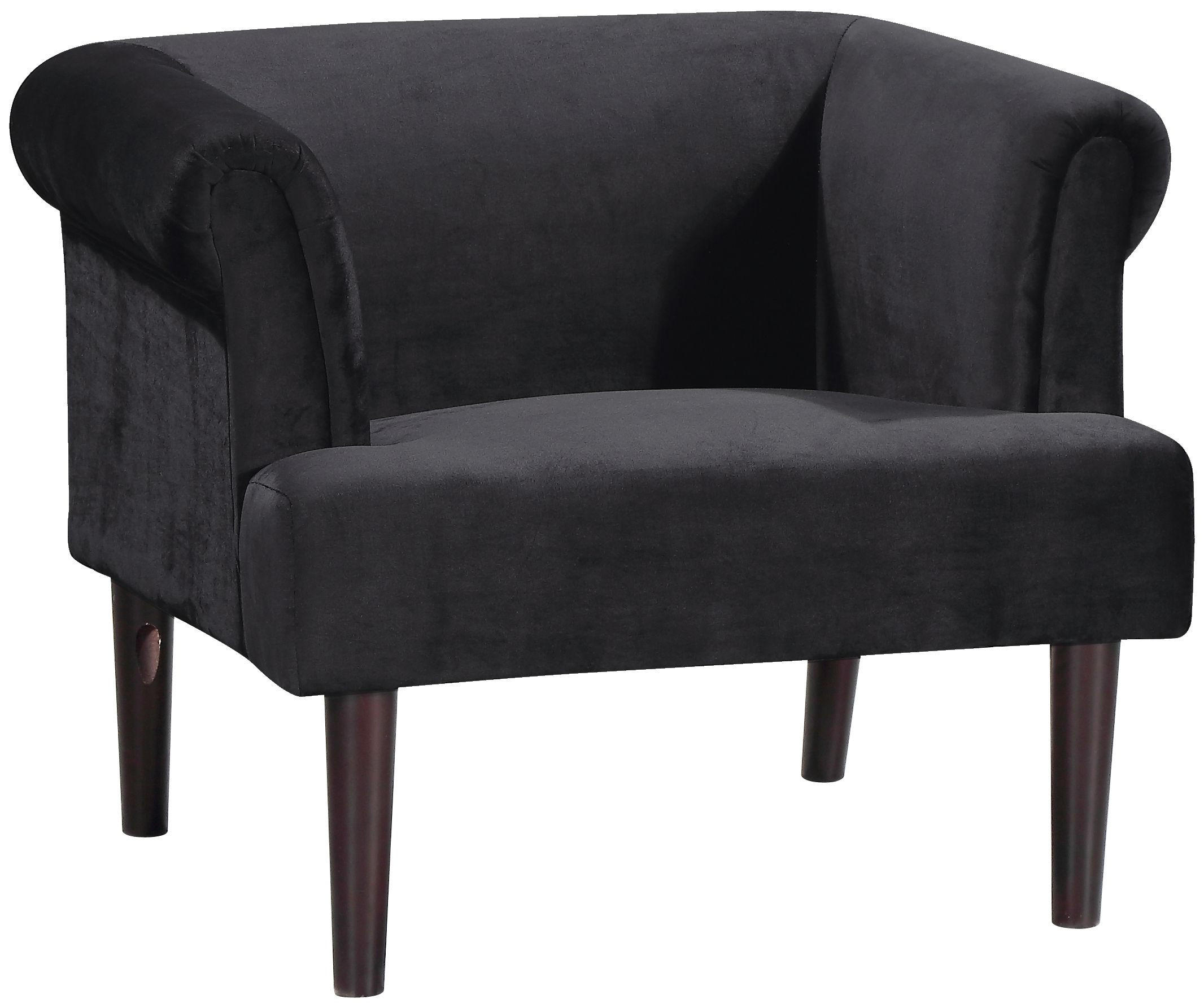 SESSEL Charlie Samt Schwarz - Schwarz, Textil (86/70/74cm) - ATLANTIC home collection