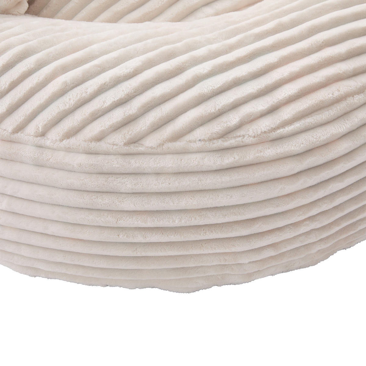 SITZSACK Cord,Sofa mit 3 extra Kopfkissen,Beige - Beige, Textil (108/52/108cm) - LVHOM