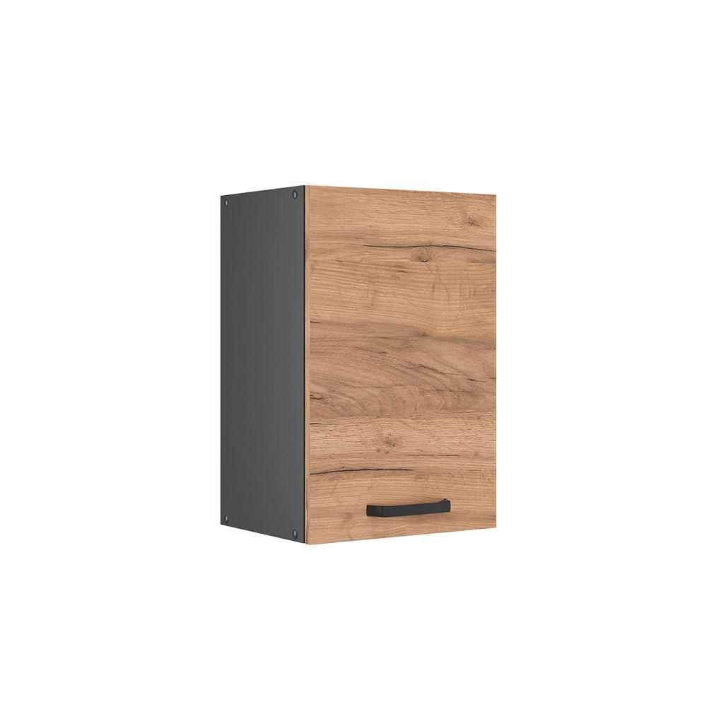 HÄNGESCHRANK R-Line Goldkraft Eiche 40 cm - Anthrazit/Eiche Wotan, Holzwerkstoff (40/60/31cm) - Vicco