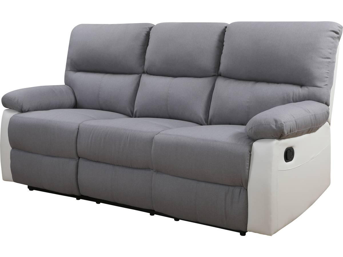 EINZELSOFA lincoln Weiss / Hellgrau - Weiß, Textil (89/103/197cm) - Habitat Garten