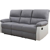 EINZELSOFA lincoln Weiss / Hellgrau - Weiß, Textil (89/103/197cm) - Habitat Garten