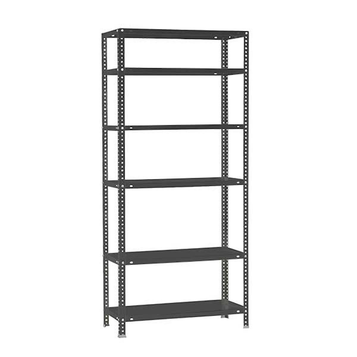 SCHRAUBREGAL PANDA TALL | HxBxT 200x80x40cm | 6 Fachböden | Fachlast 100kg | Anthrazit - Anthrazit, Metall (80/200/40cm) - PROREGAL