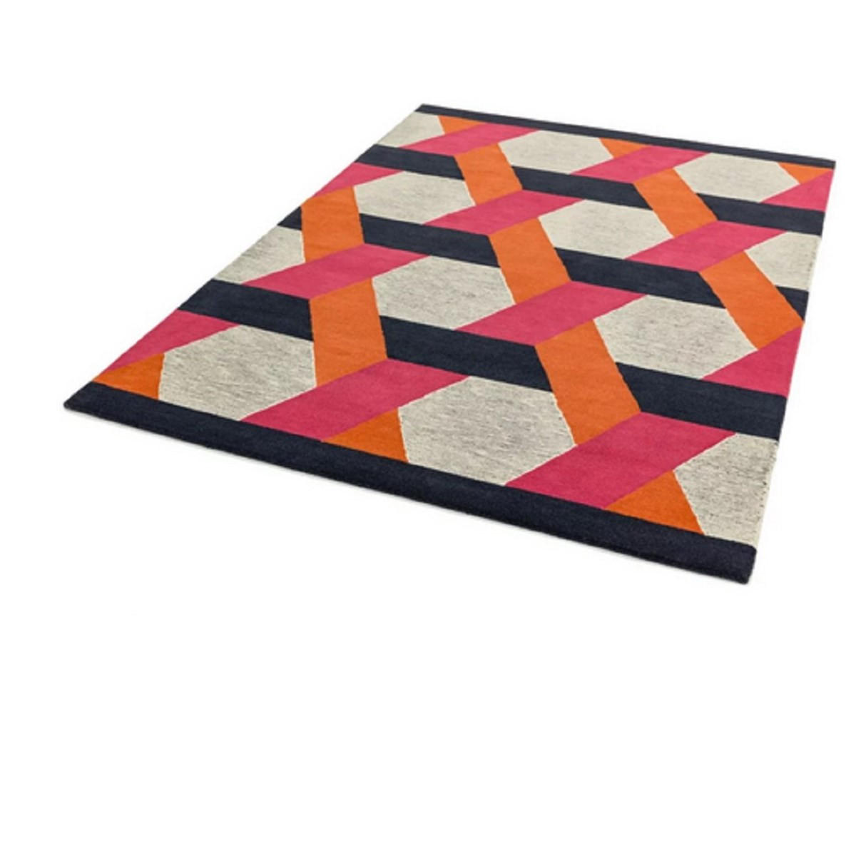 TEPPICH Flachgewebter für Wohn- und Schlafzimmer CAMPTON Orange 160 x 230 cm - Orange, Naturmaterialien (160/230cm) - Novatrend