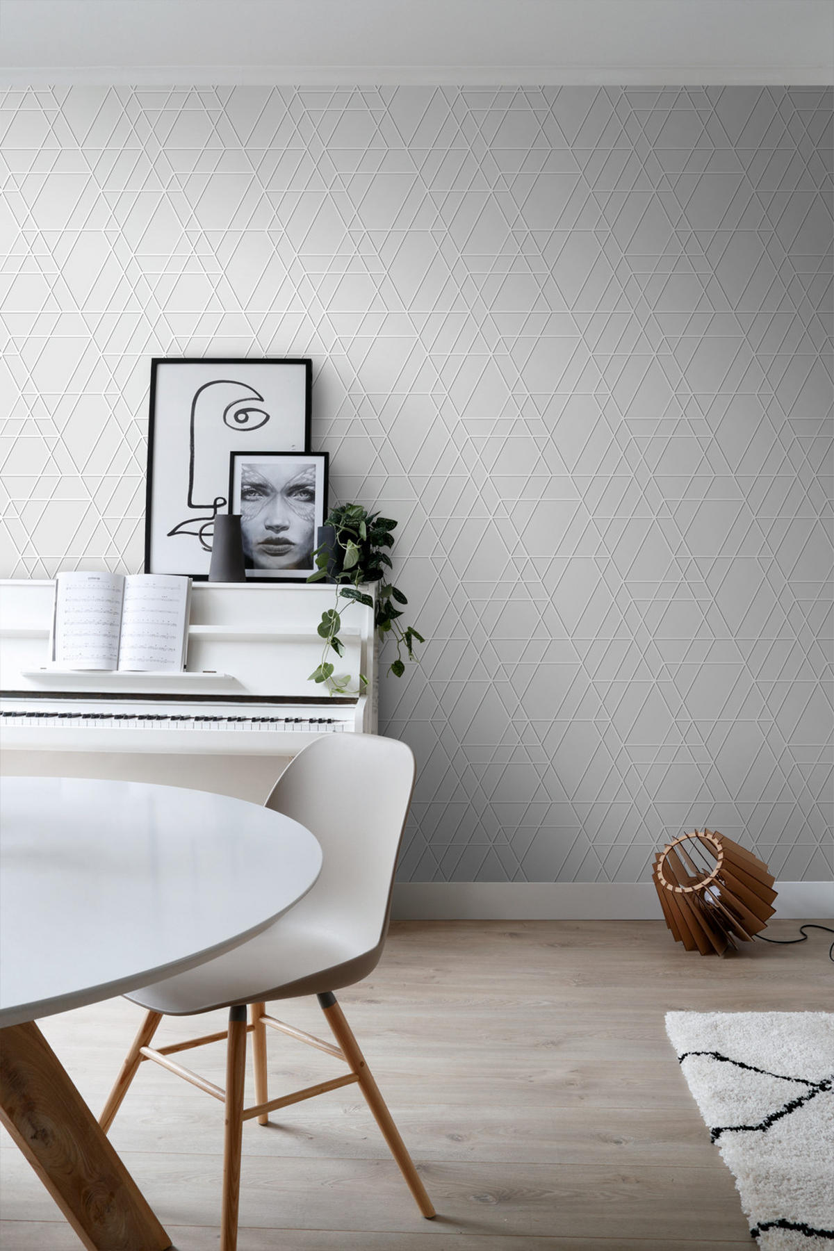 TAPETE 3D-Muster 50 x 900 cm - Grau, Papier (50/900cm) - ESTAhome