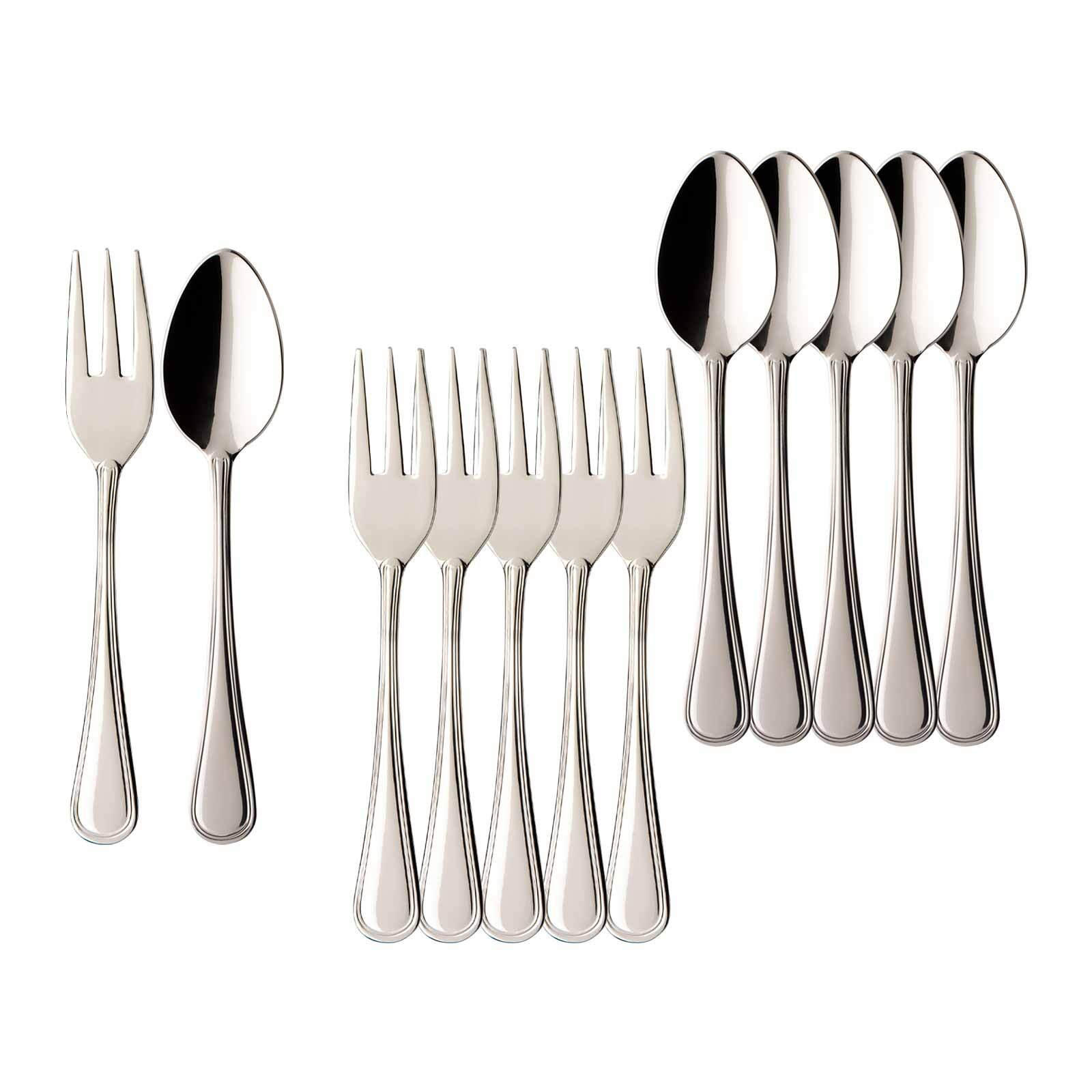 KAFFEEBESTECK BUNDLE Neufaden Merlemont edelstahl 12er Set - Edelstahlfarben, Metall - Villeroy & Boch