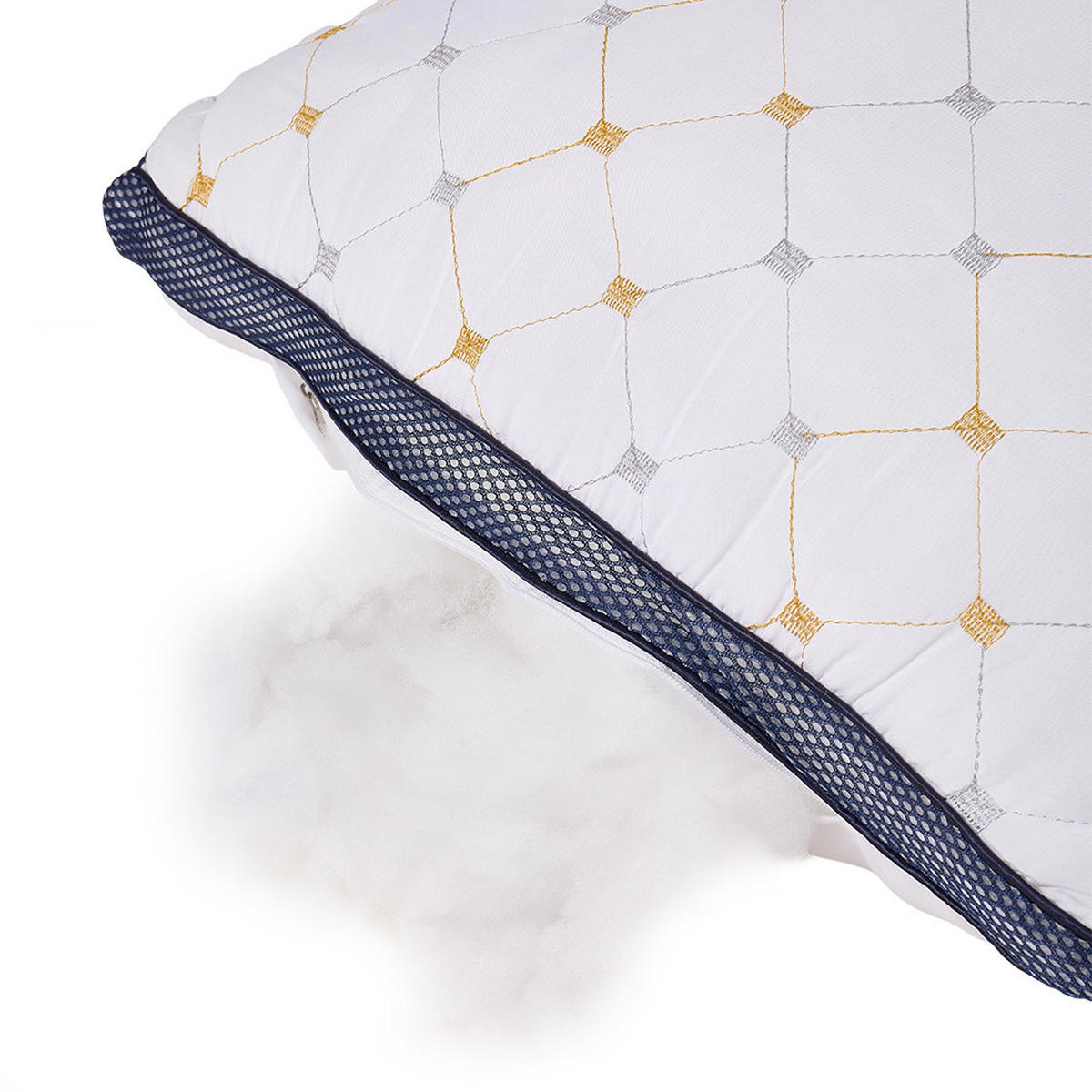 KISSENINLETT 1 Stück höhenverstellbares Komfort ohne Bezug 74 x 48 cm 1,1 kg - Weiß, Textil (74/48cm) - Livingandhome