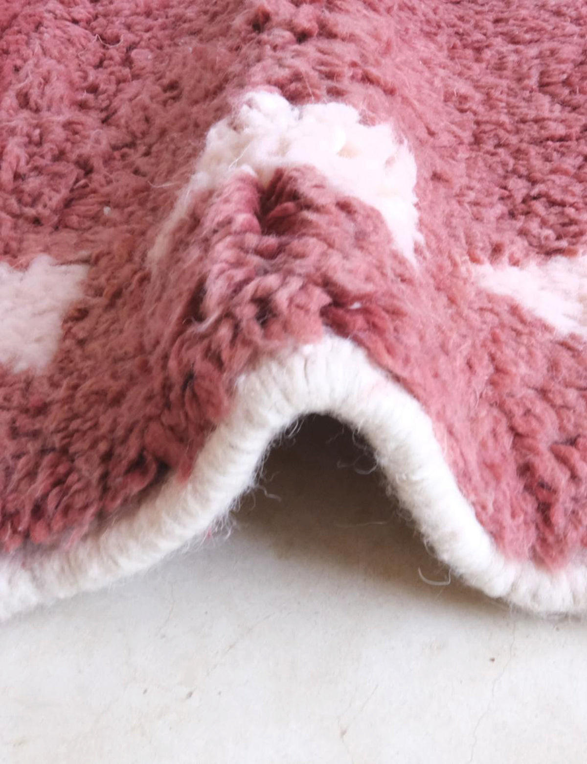 BERBERTEPPICH authentisch Wolle 196x 278 cm - Pink, Naturmaterialien (196/278cm) - AFK Living