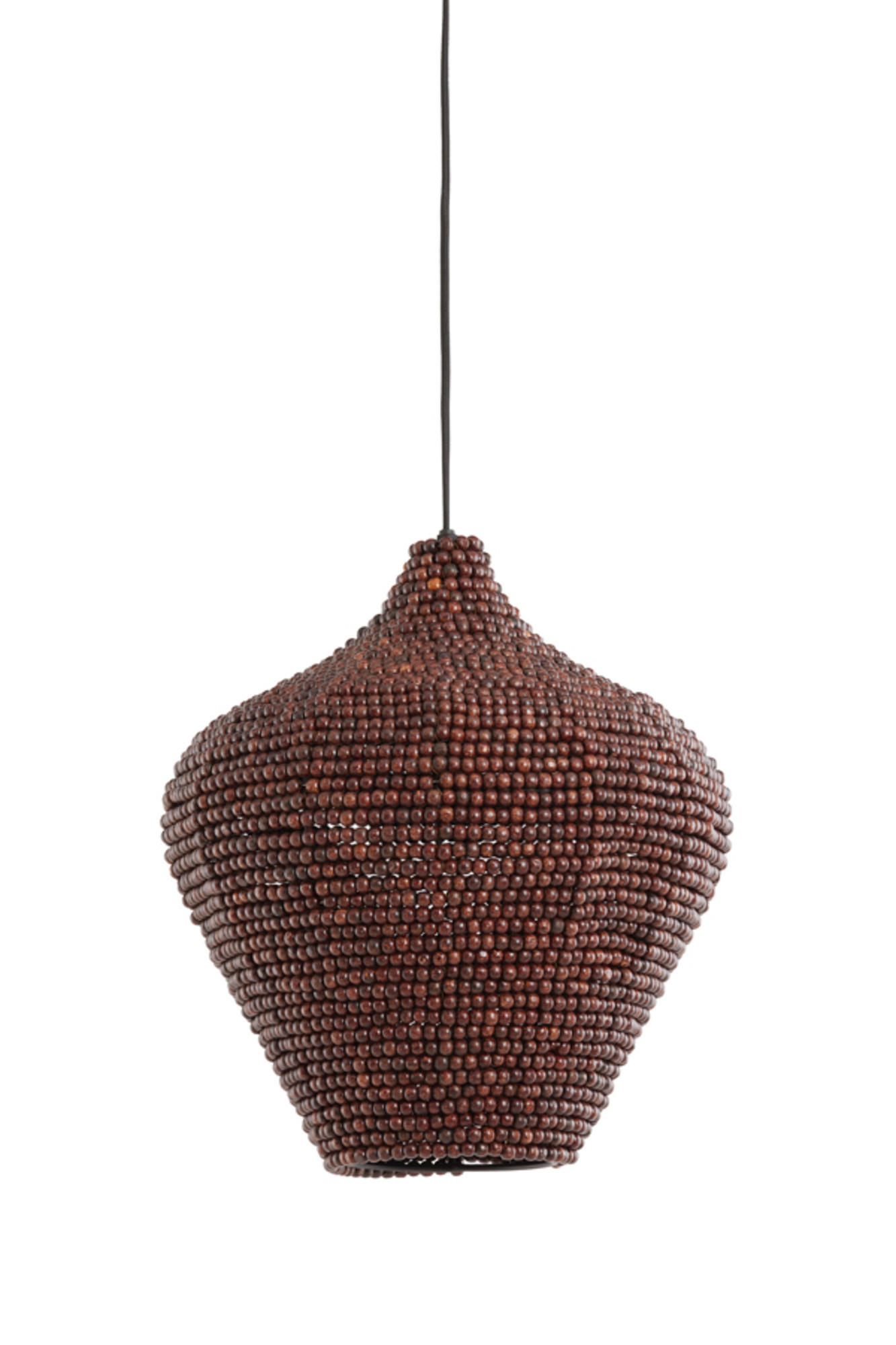HÄNGELAMPE Kalenga Braun Ø36/41 cm - Dunkelbraun, Metall (36/36/41cm) - Light & Living