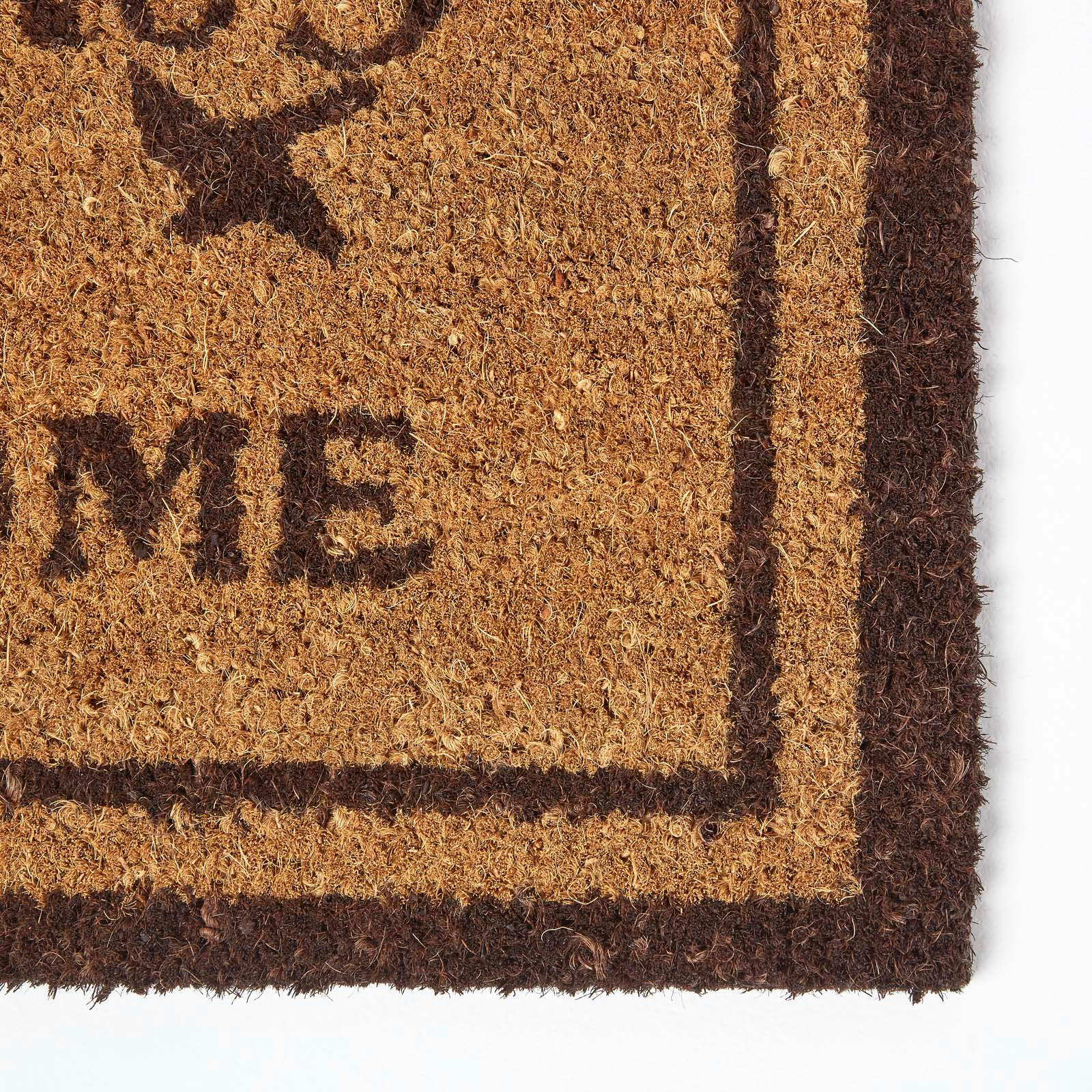 FUSSMATTE Welcome/Come Again, Kokosfaser 40/70 cm - Naturfarben, Naturmaterialien (40/70cm) - Homescapes