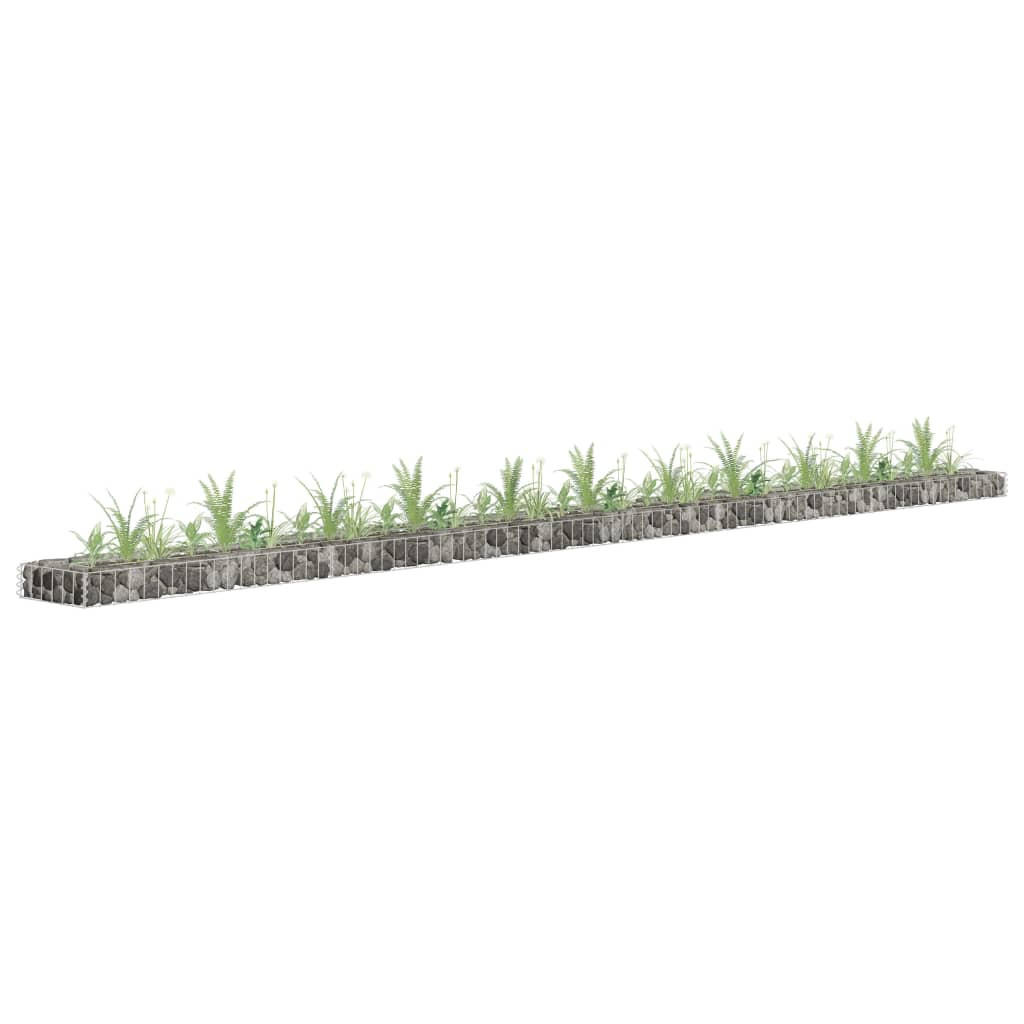 Deluke Gabionen Silber 450x10x30 cm