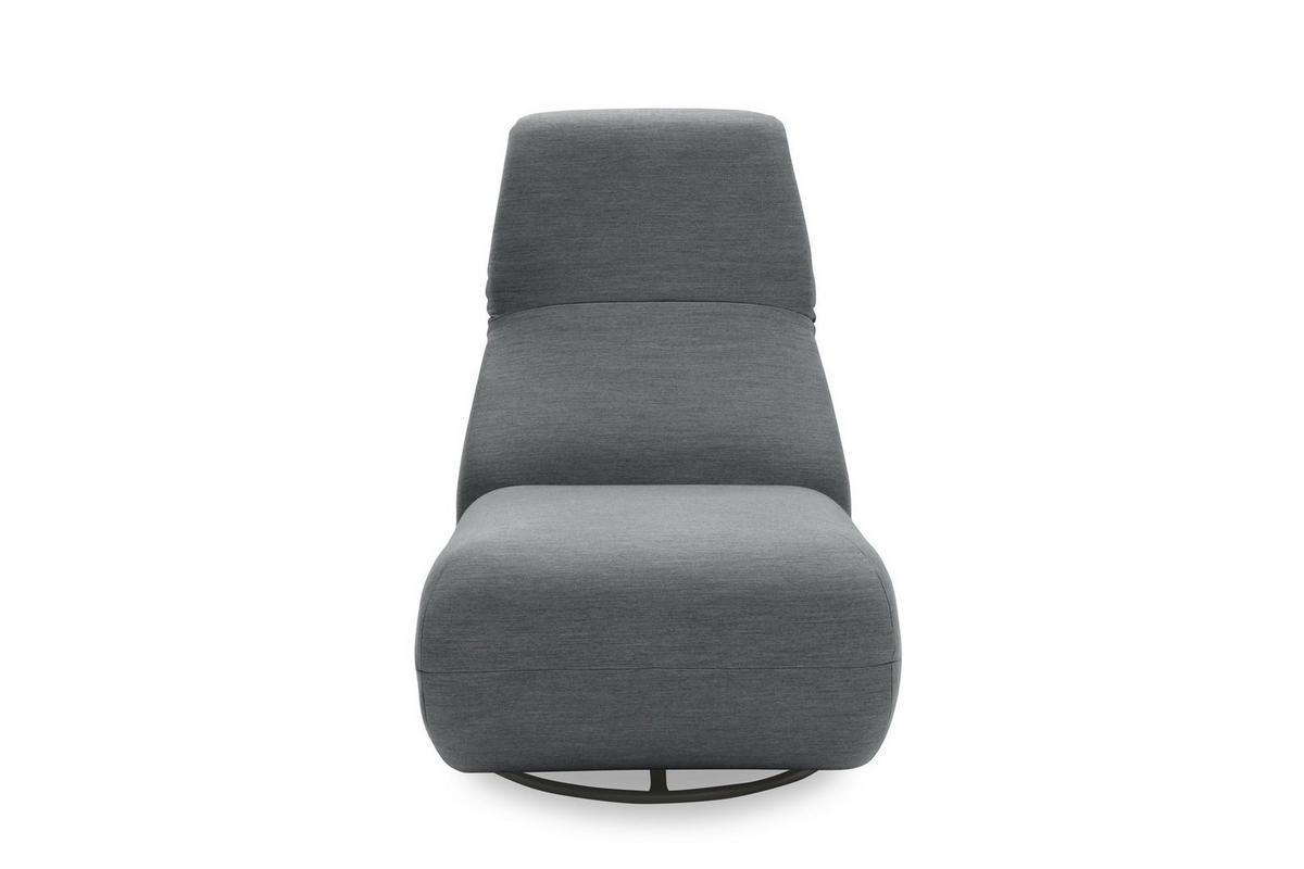 GARTENLOUNGE-RELAXSESSEL 2 Branwen 68x67x88 Outdoorbezug in dunkelgrau - Grau, Kunststoff (68/67/88cm) - 58aufmkessel