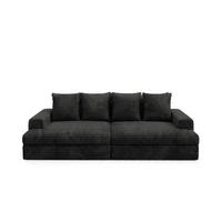 SCHLAFSOFA Premium Extra Komfort Schwarz - Schwarz, Holz/Holzwerkstoff (272/42/167cm) - Furnisell