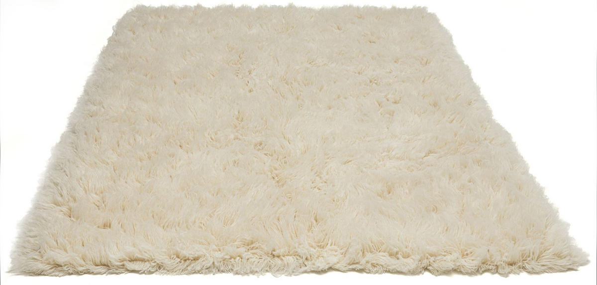 TEPPICH Luxus Flokati 2500 125x125 cm - Champagner, Textil (125/125cm) - Rug and Roll