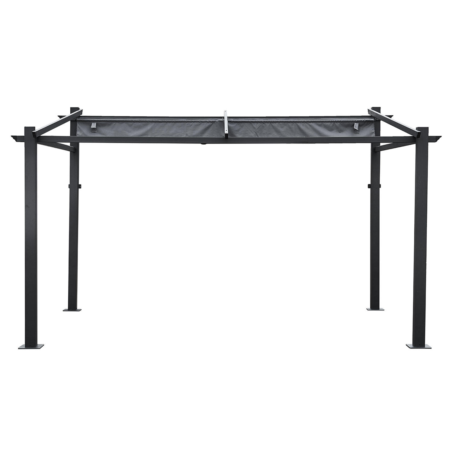 PERGOLA Fréjus Grau - Grau, Textil (290/247/406cm) - Happy Garden