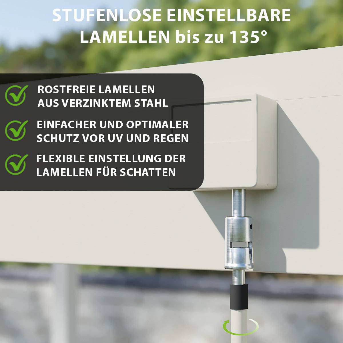 PERGOLA Classic Pavillon Terrassenüberdachung Aluminium 3 x 3,6 m Ivory Sand - Beige, Metall (300/255/360cm) - WEIDE