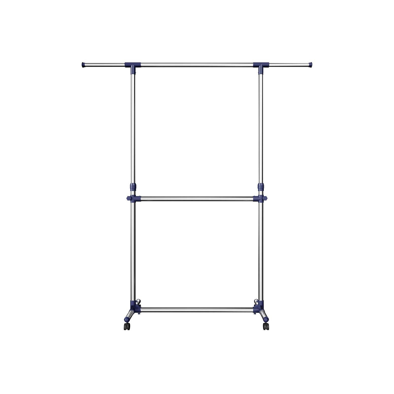 Hansiro Kleiderständer Silber 165x198x49 cm