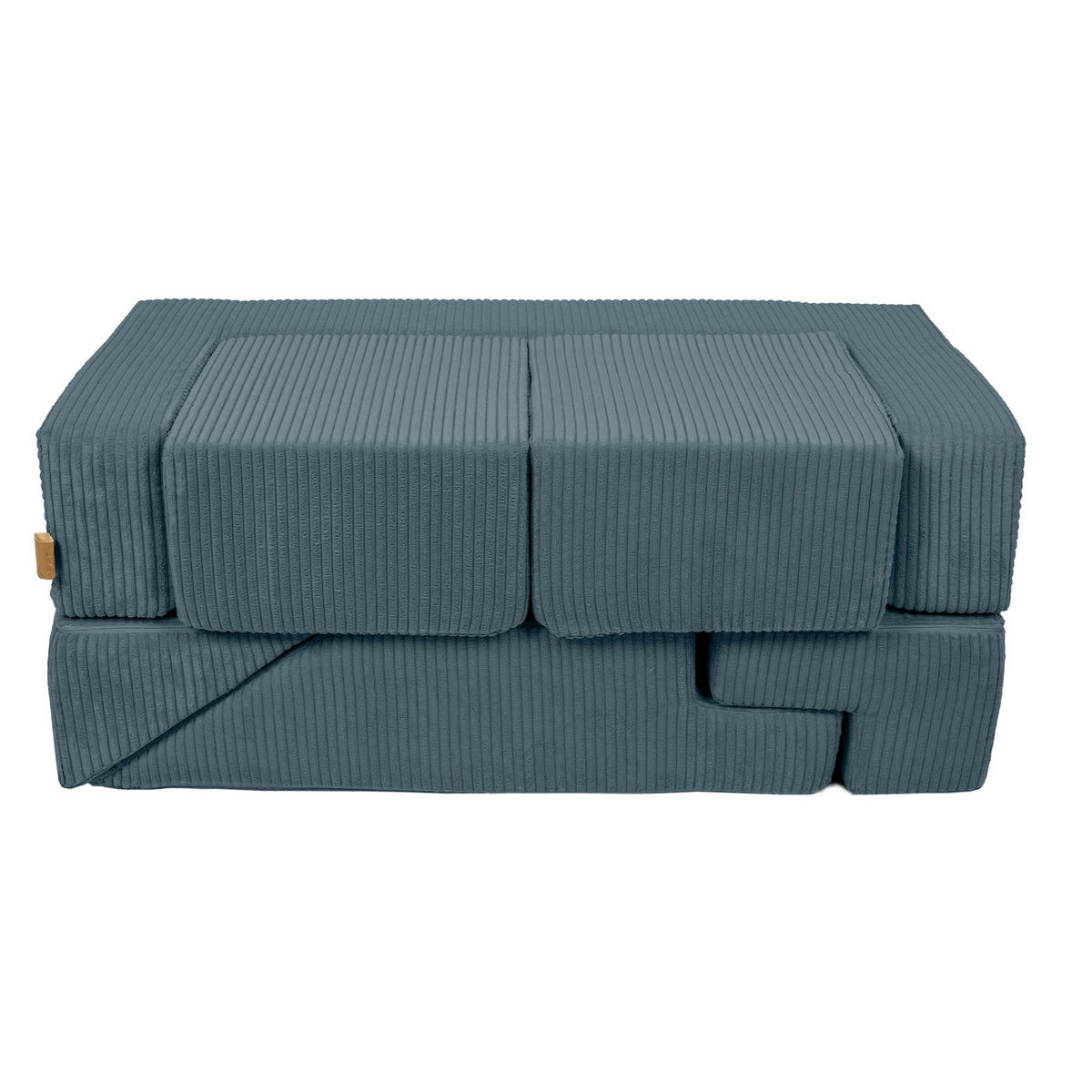 KINDERSOFA, Modulares Sofa für Kinder, Aesthetic, Türkis - Türkis, Textil (35/100/40cm) - MeowBaby