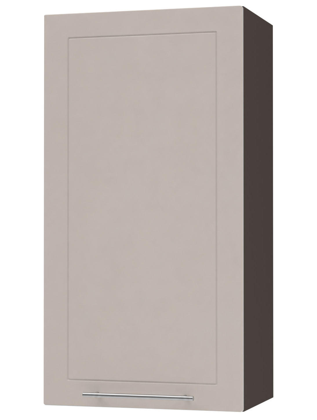 KÜCHENHÄNGESCHRANK Kvantum W4/50 Lava / Kaschmir Matt 50 / 32,5 / 96cm - Kaschmir/Dunkelgrau, Holz/Holzwerkstoff (50/96/32.5cm) - Feldmann-Wohnen