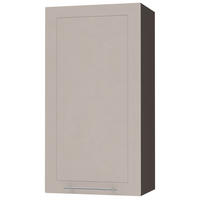 KÜCHENHÄNGESCHRANK Kvantum W4/50 Lava / Kaschmir Matt 50 / 32,5 / 96cm - Kaschmir/Dunkelgrau, Holz/Holzwerkstoff (50/96/32.5cm) - Feldmann-Wohnen