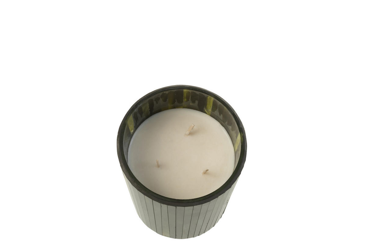 DUFTKERZE NOA - Grün - M - 55 Std. - Waldgrün, Paraffin (12.5/15.5cm) - J-Line