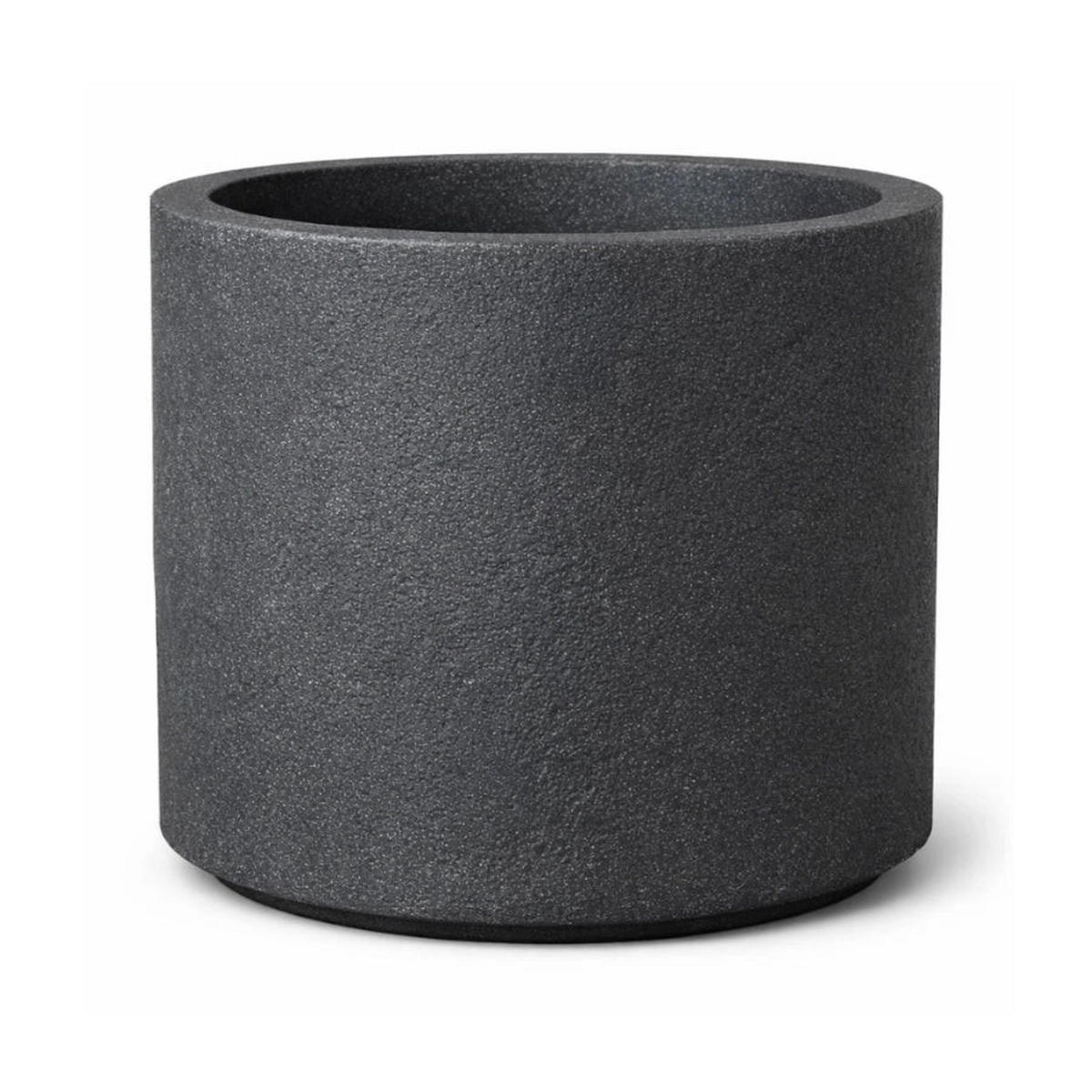 PFLANZKÜBEL LUZERN Granit Schwarz | 39x33 cm - Schwarz, Kunststoff (1/1/1cm) - aplanta
