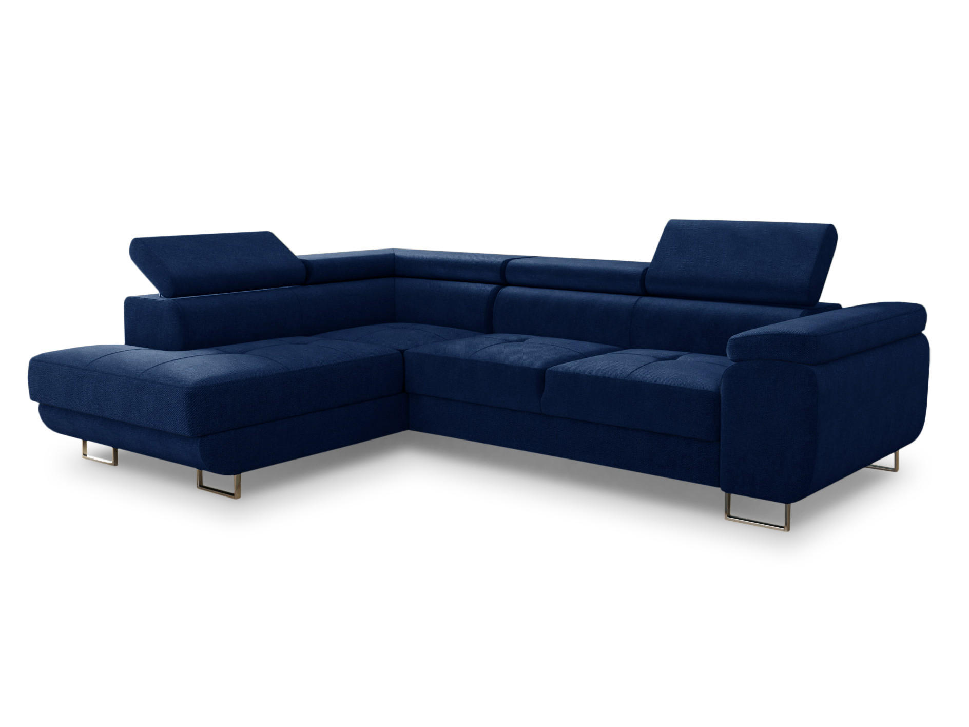 ECKSOFA Caris, Seite: Links - Blau, Holz/Textil (273/203cm) - Sofnet