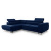 ECKSOFA Caris, Seite: Links - Blau, Holz/Textil (273/203cm) - Sofnet