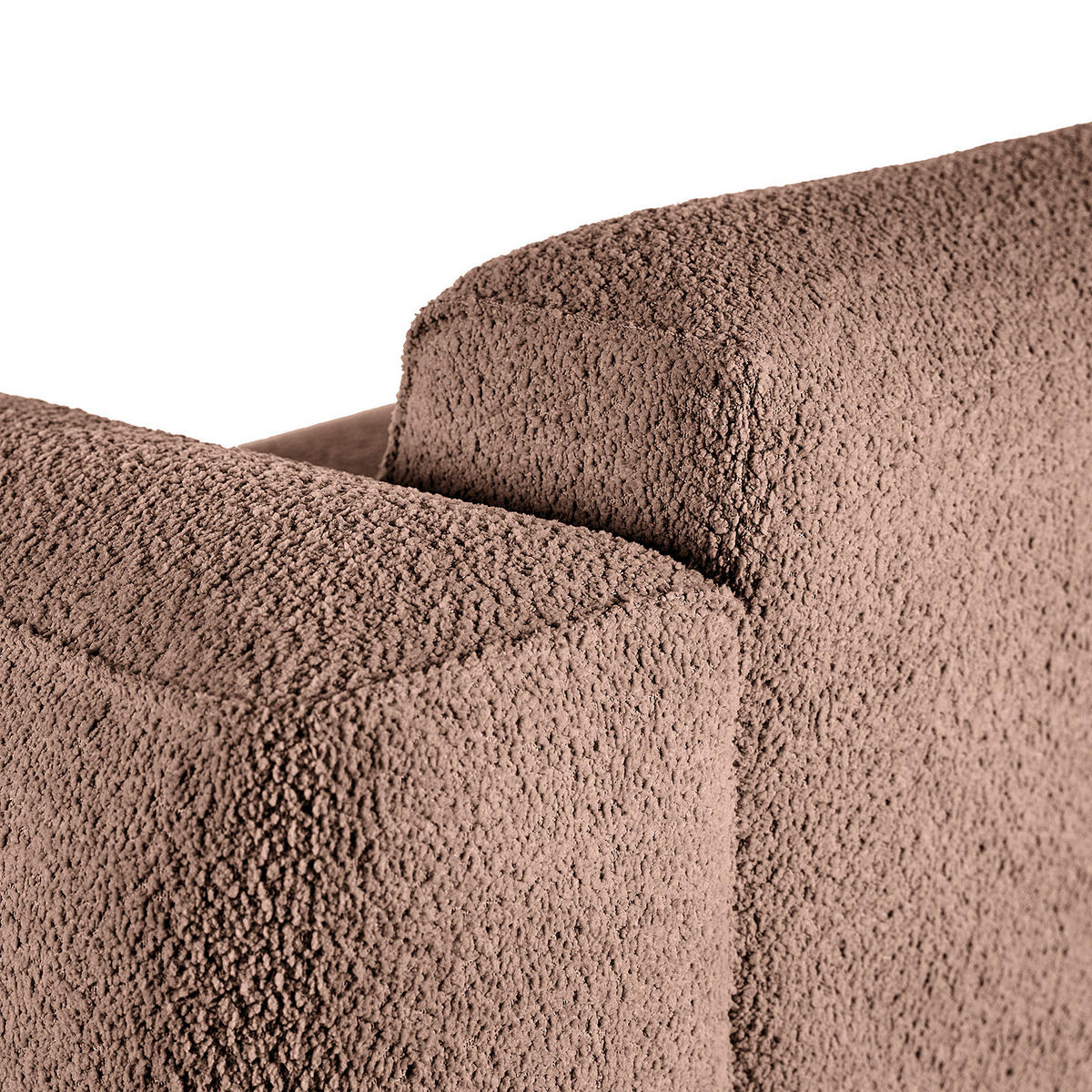 WOHNLANDSCHAFT mit Longchair - Mauve/Schwarz, Kunststoff/Textil (325/71/235cm) - home24