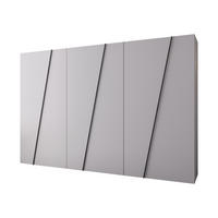 DREHTÜRENSCHRANK Zen 300 cm - Schwarz/Weiß, Holzwerkstoff/Kunststoff (300/202/50cm) - MIRJAN24