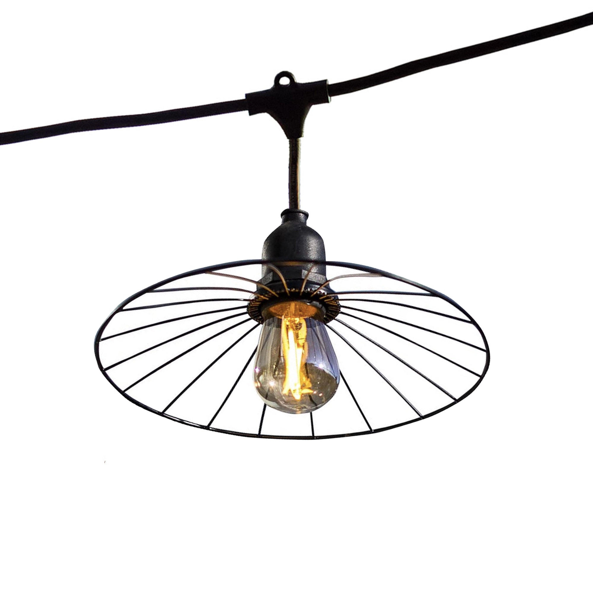 LICHTERKETTE CHIC schwarz - Schwarz, Metall (600cm) - Lumisky