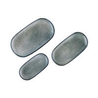 SERVIERPLATTEN Zen - 3er-Set - Natur - Grau, Keramik (1/1/1cm) - Björn