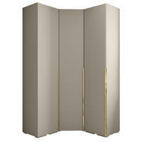 GARDEROBEN-SET 236,7/131,7/47 - Kaschmir/Goldfarben, Holz/Kunststoff (131.7/236.7/47cm) - Abiks Möbel
