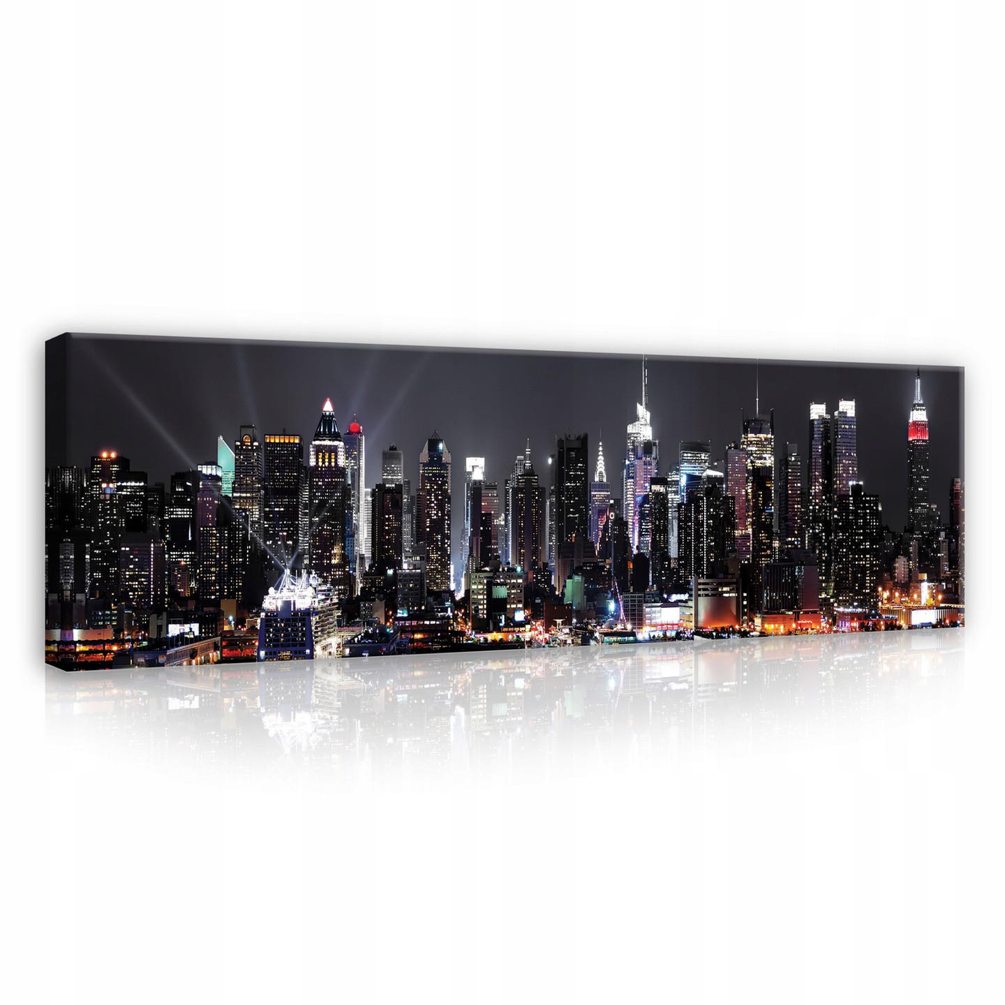 BILDER Stadt New York Modern Wohnzimmer Schlafzimmer 145x45 - Multicolor, Holzwerkstoff (145/45cm) - Wallarena