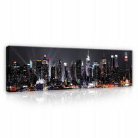 BILDER Stadt New York Modern Wohnzimmer Schlafzimmer 145x45 - Multicolor, Holzwerkstoff (145/45cm) - Wallarena