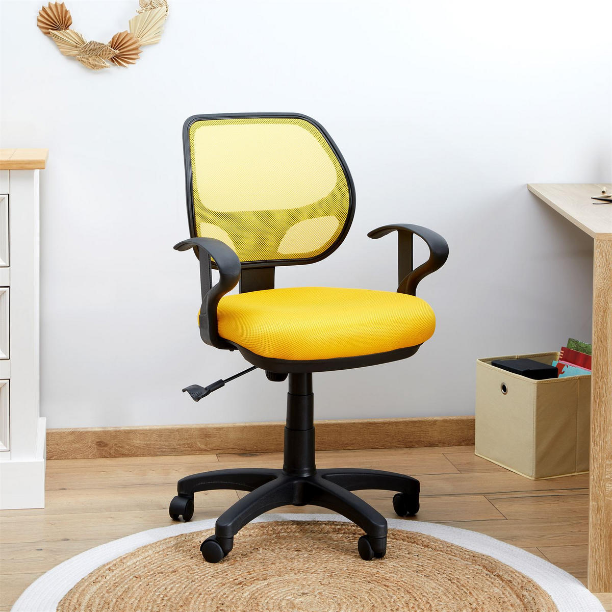 KINDERDREHSTUHL COOL - Gelb, Textil (58/97/58cm) - IDIMEX