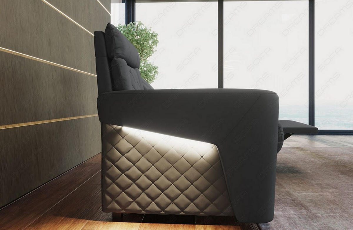KINOSESSEL Kinosessel Relax Grau - Dunkelgrau, Kunststoff (190/94/92cm)