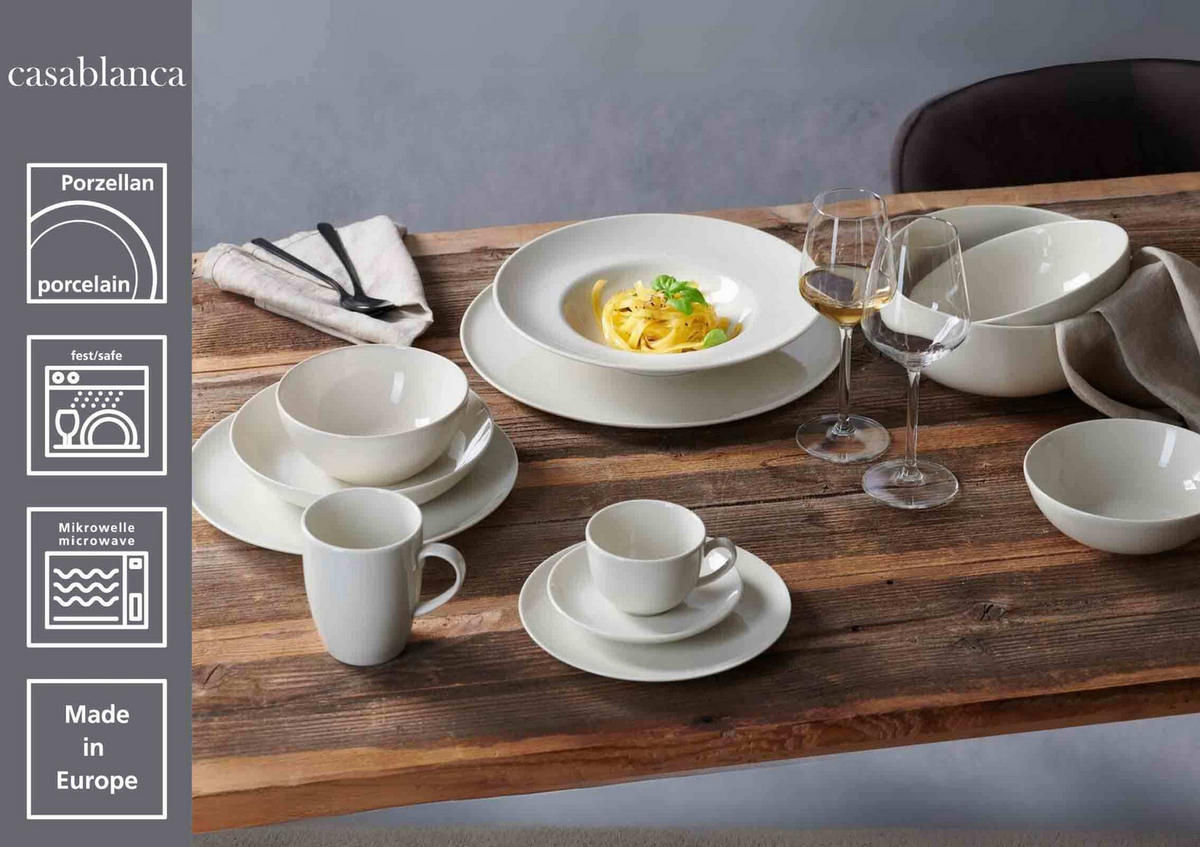 KAFFEESERVICE Casablanca weiß 18er Set - Weiß, Keramik (1/1/1cm) - Ritzenhoff Breker