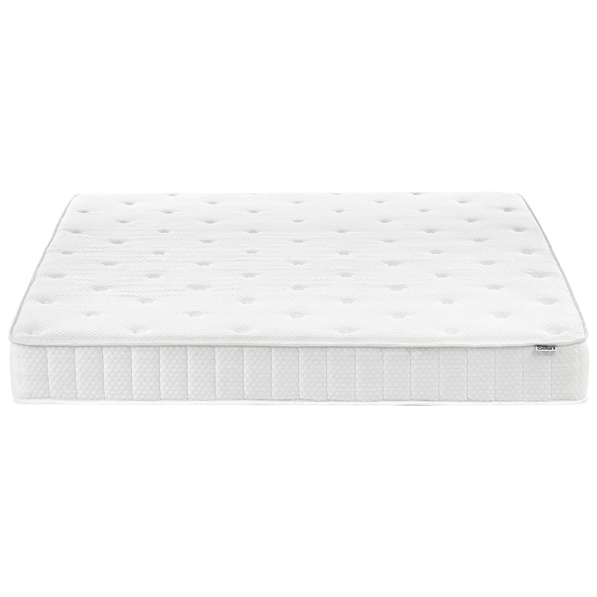TASCHENFEDERKERNMATRATZE H3/4 Fest H2/3 Mittel 160/200 cm Duo - Weiß, Textil (160/200cm) - Beliani